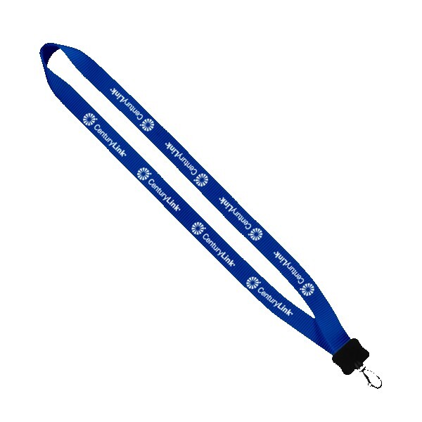 3/4" Smooth Nylon Lanyard with Plastic Clamshell & Swivel Snap Hook 1