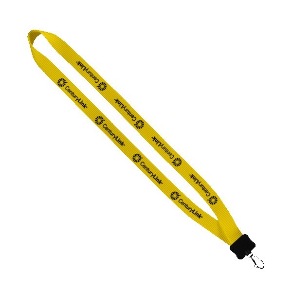 3/4" Smooth Nylon Lanyard with Plastic Clamshell & Swivel Snap Hook 1