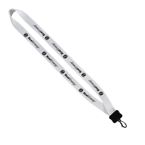 3/4" Smooth Nylon Lanyard with Plastic Clamshell & Swivel Snap Hook 1