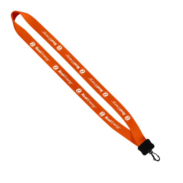 3/4" Smooth Nylon Lanyard with Plastic Clamshell & Swivel Snap Hook 1