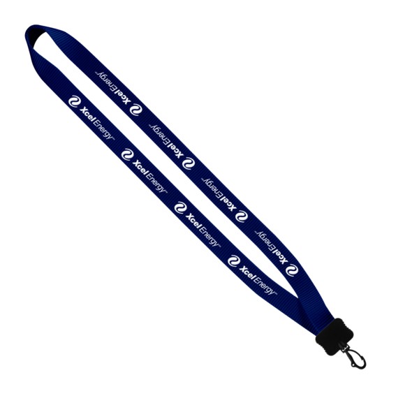 3/4" Smooth Nylon Lanyard with Plastic Clamshell & Swivel Snap Hook 1