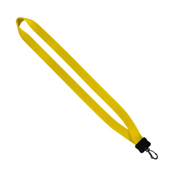 3/4" Smooth Nylon Lanyard with Plastic Clamshell & Swivel Snap Hook 1