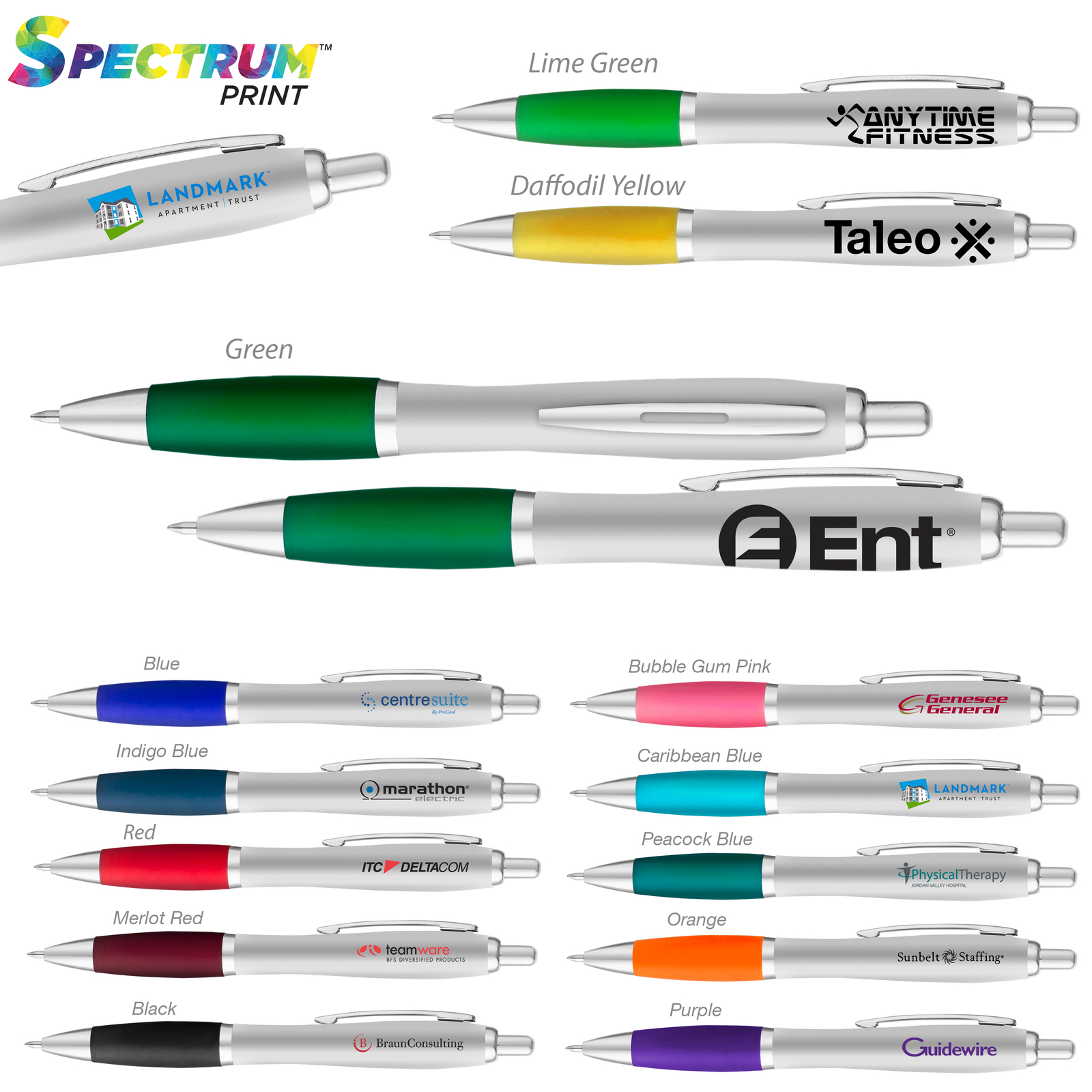 Curvaceous Silver Matte Gel Pen 1