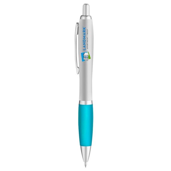 Curvaceous Silver Matte Gel Pen 1