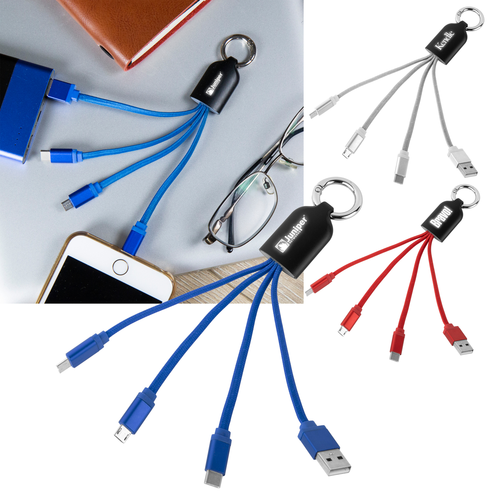 Jellyfish Light-Up Braided Charging Cable 1