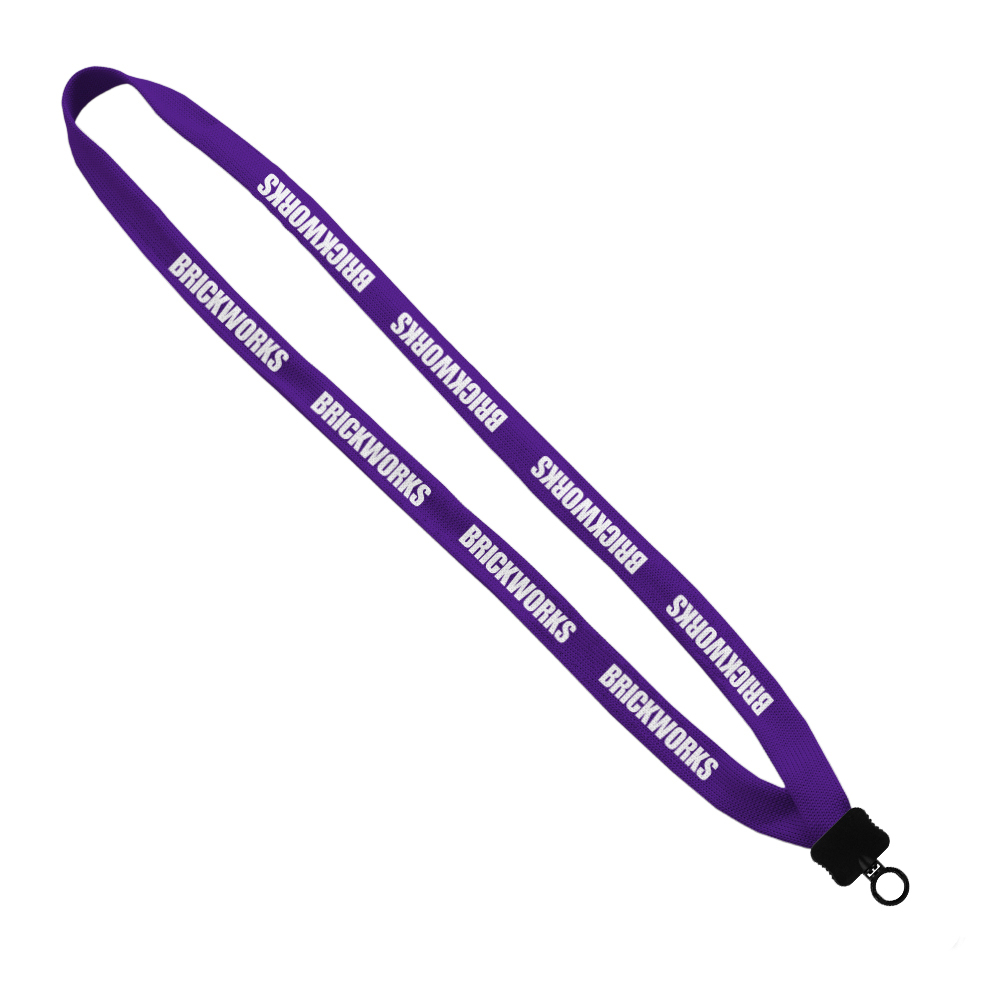 5/8" Polyester Lanyard with Plastic Clamshell & O-Ring 1