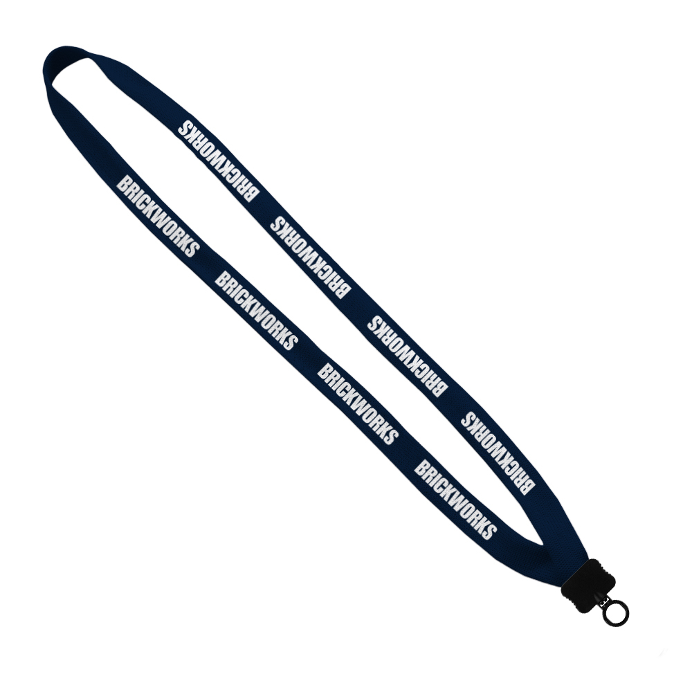 5/8" Polyester Lanyard with Plastic Clamshell & O-Ring 1