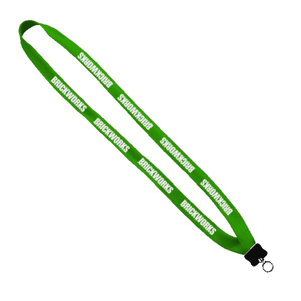 5/8" Polyester Lanyard with Plastic Clamshell & O-Ring 1