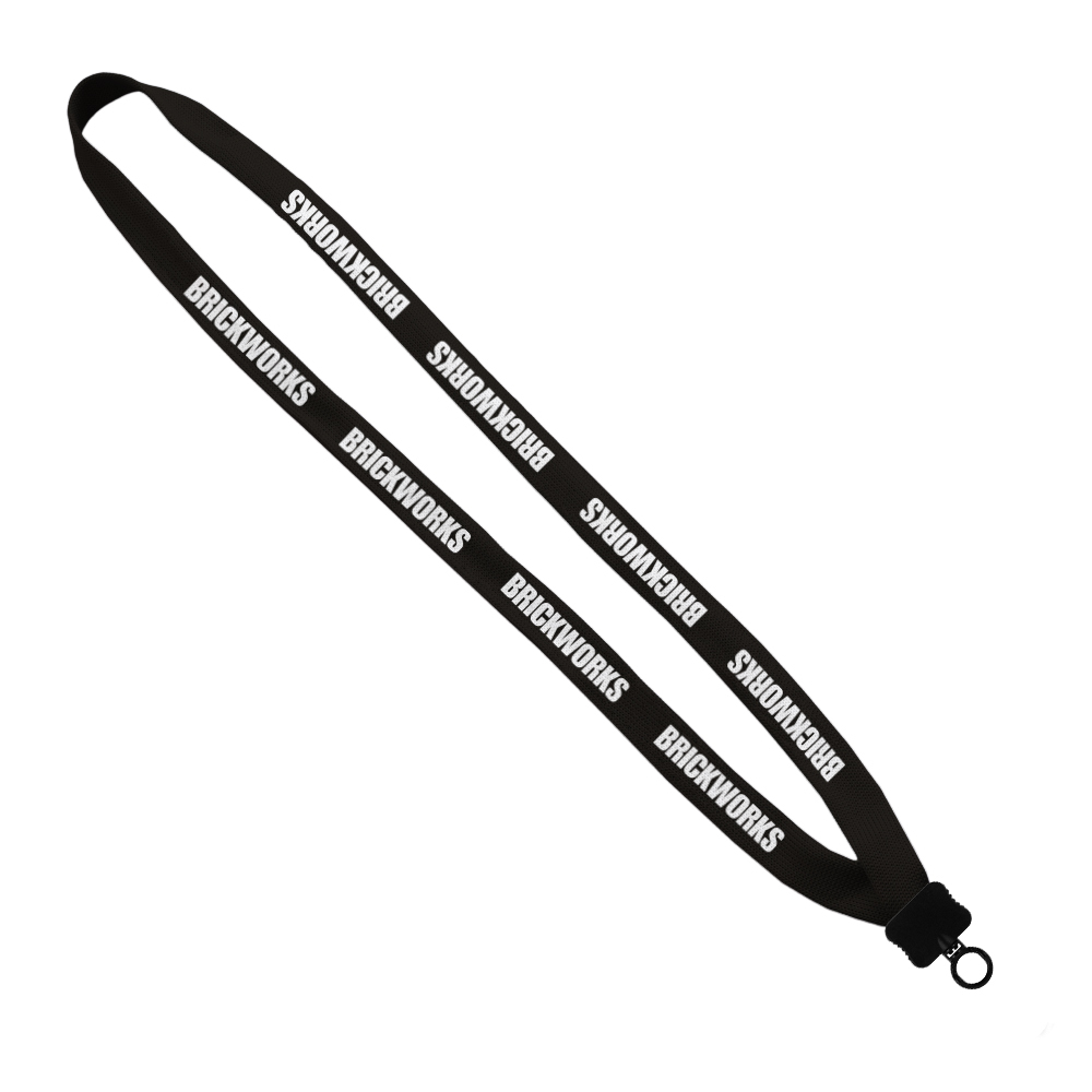 5/8" Polyester Lanyard with Plastic Clamshell & O-Ring 1