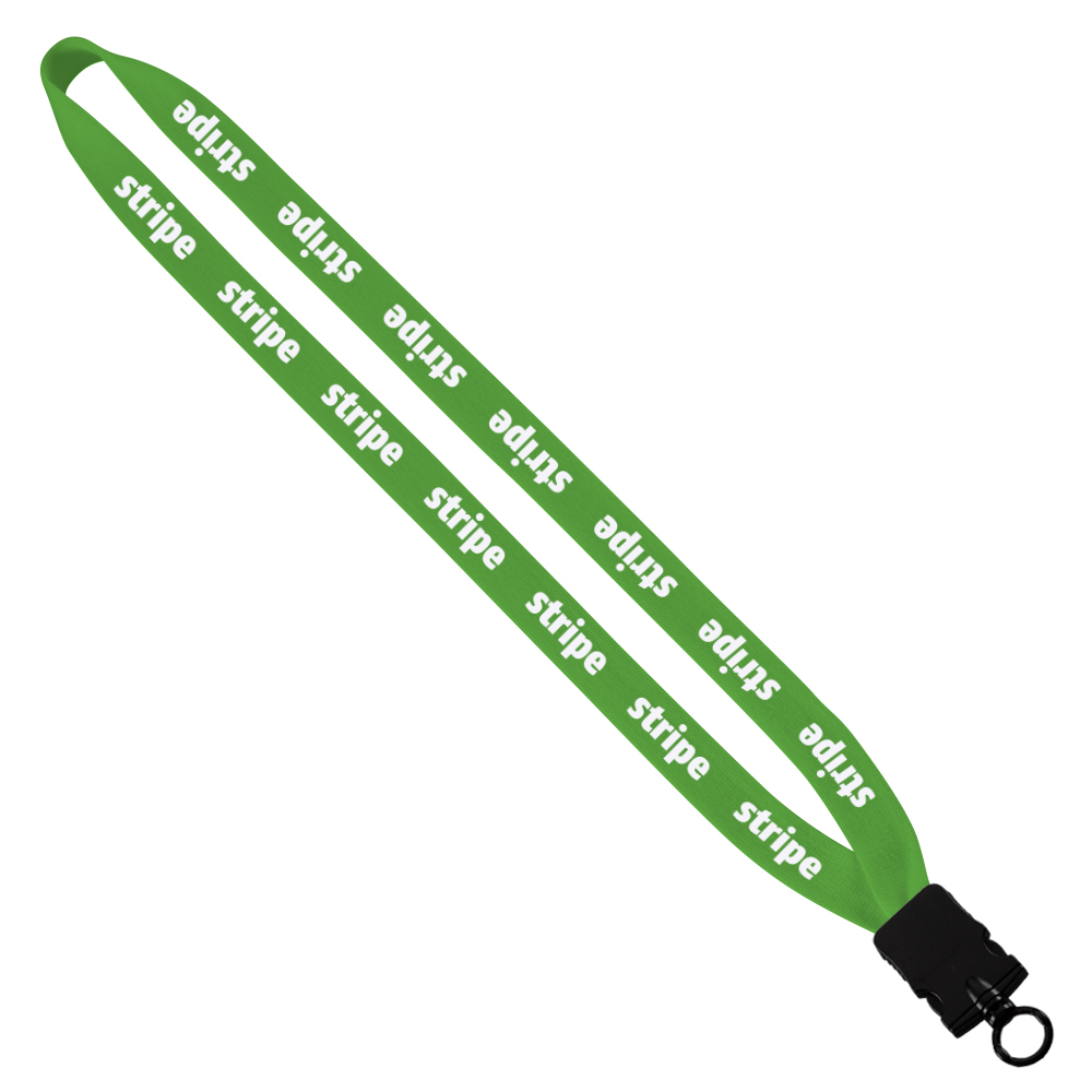3/4" Cotton Lanyard with Plastic Snap-Buckle Release & O-Ring 1