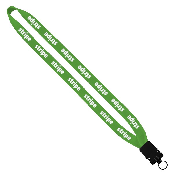 3/4" Cotton Lanyard with Plastic Snap-Buckle Release & O-Ring 1