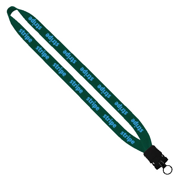 3/4" Cotton Lanyard with Plastic Snap-Buckle Release & O-Ring 1