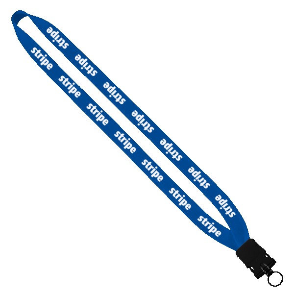 3/4" Cotton Lanyard with Plastic Snap-Buckle Release & O-Ring 1