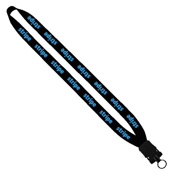 3/4" Cotton Lanyard with Plastic Snap-Buckle Release & O-Ring 1