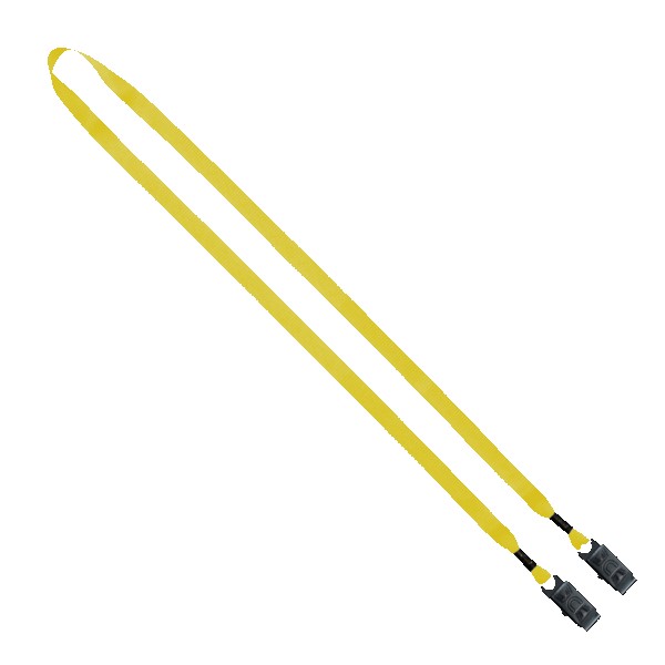1/2" Polyester Double Bulldog Clip Lanyard 1