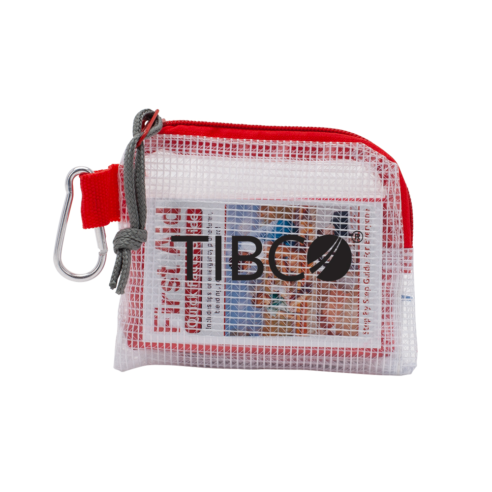 Golf Safety & First Aid Kit in a Zippered Clear Nylon Bag 1