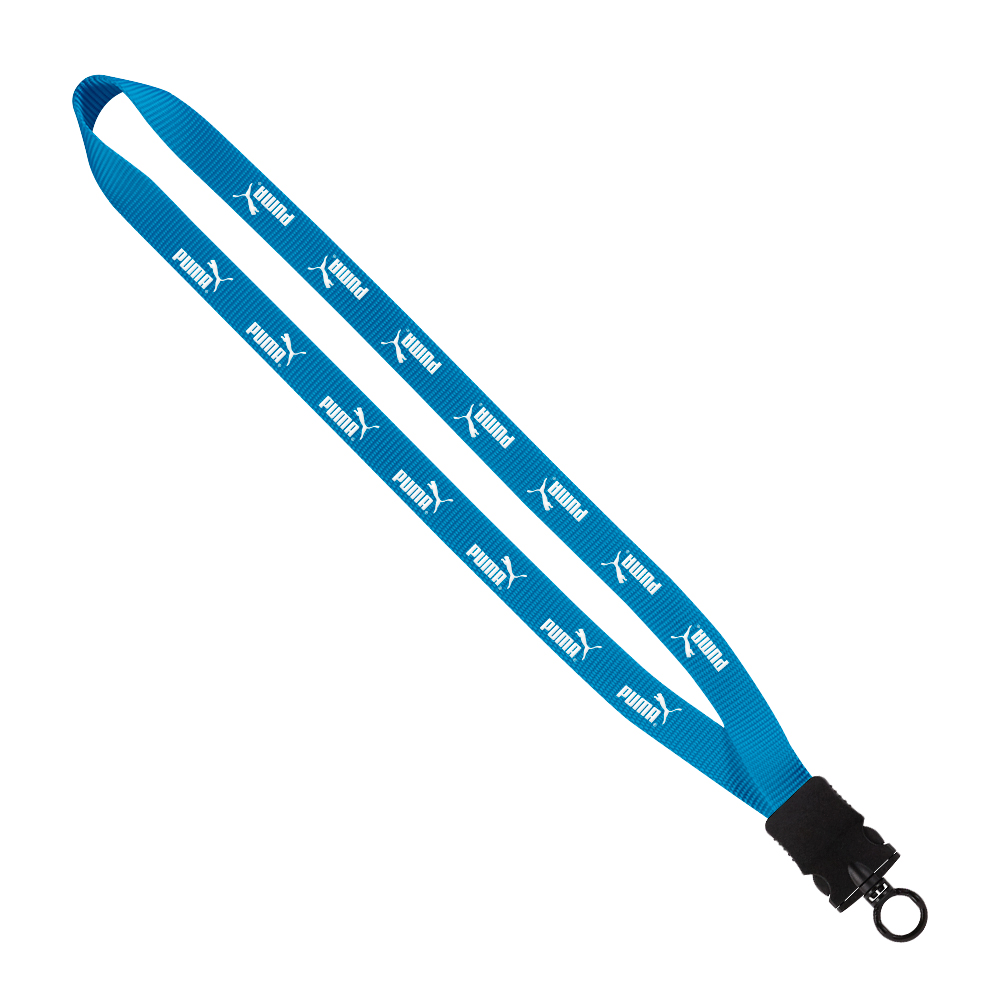 3/4" Smooth Nylon Lanyard with Snap-Buckle Release & O-Ring 1