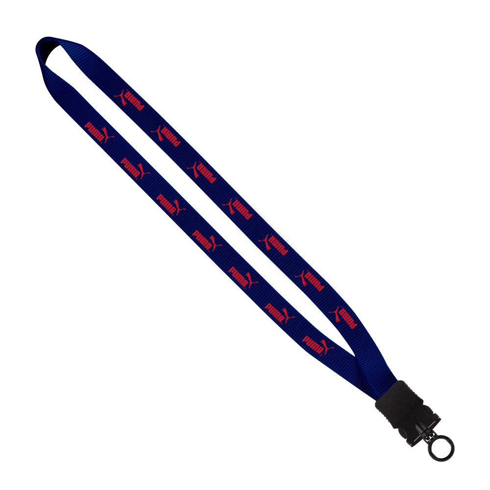 3/4" Smooth Nylon Lanyard with Snap-Buckle Release & O-Ring 1