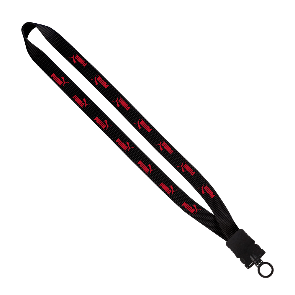 3/4" Smooth Nylon Lanyard with Snap-Buckle Release & O-Ring 1