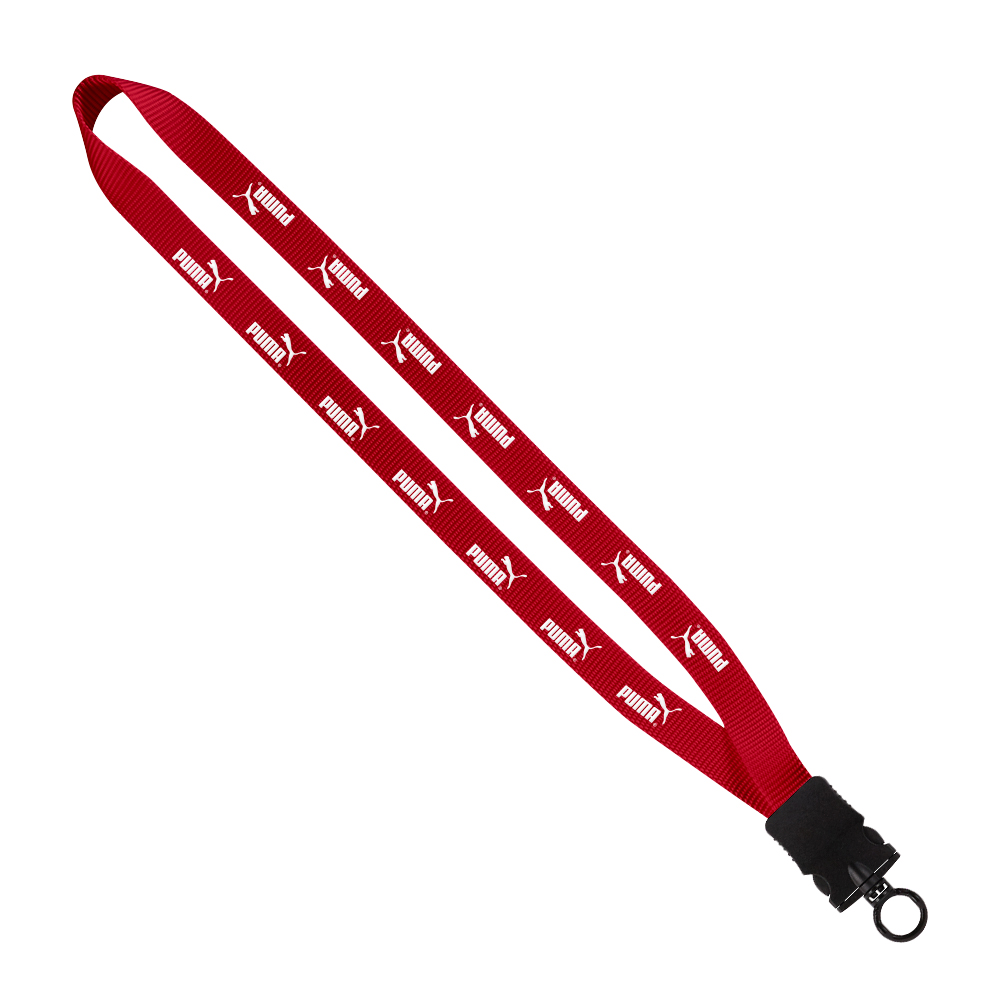 3/4" Smooth Nylon Lanyard with Snap-Buckle Release & O-Ring 1
