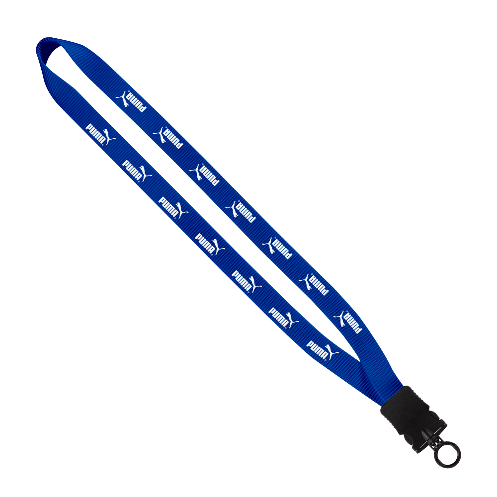 3/4" Smooth Nylon Lanyard with Snap-Buckle Release & O-Ring 1