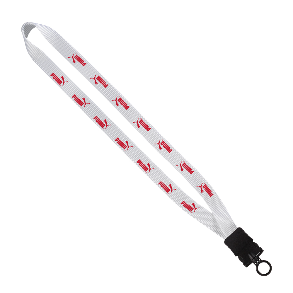 3/4" Smooth Nylon Lanyard with Snap-Buckle Release & O-Ring 1