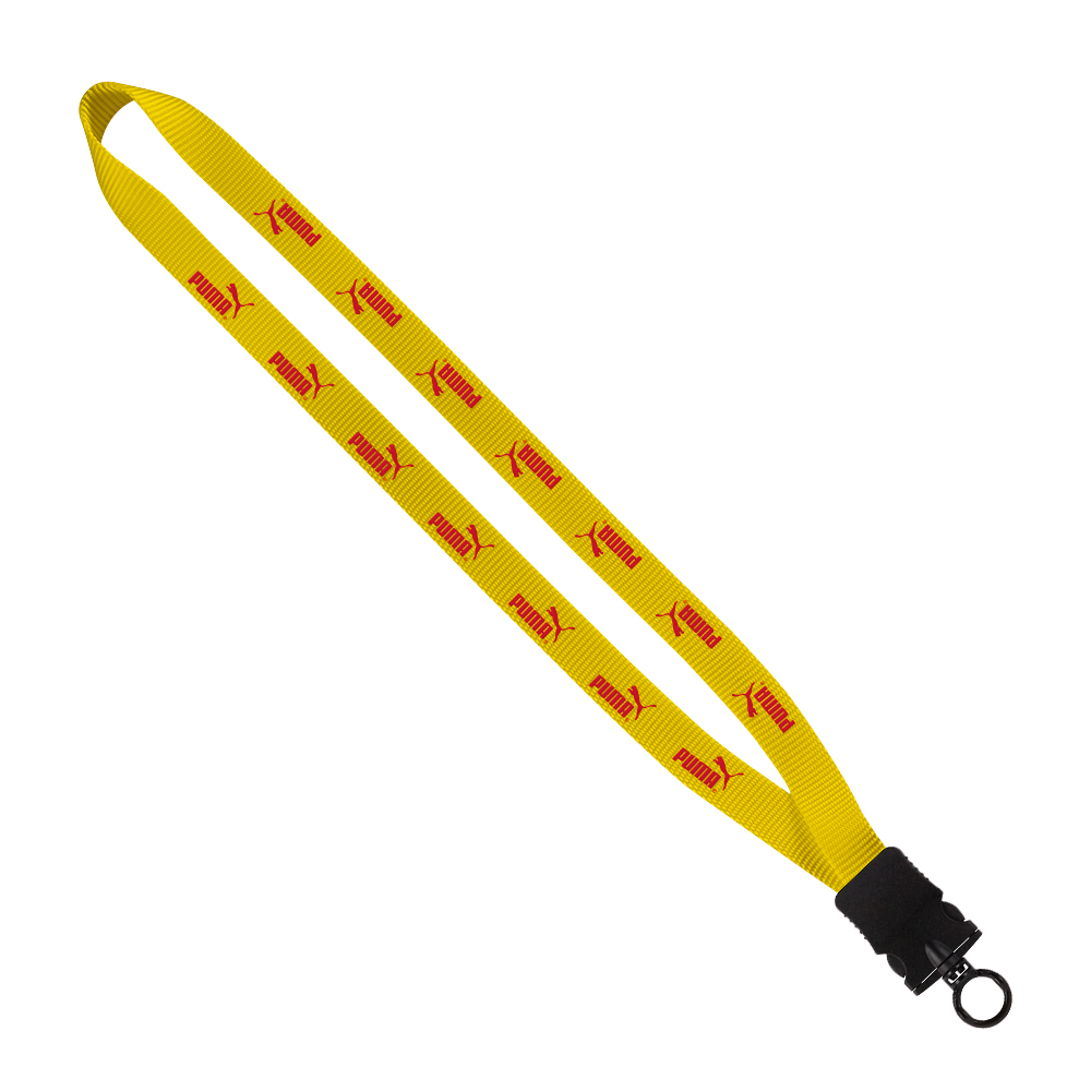 3/4" Smooth Nylon Lanyard with Snap-Buckle Release & O-Ring 1