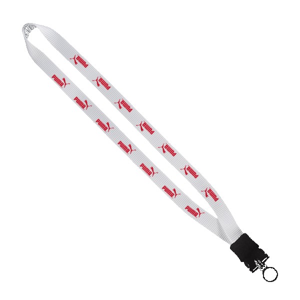3/4" Smooth Nylon Lanyard with Snap-Buckle Release & O-Ring 1