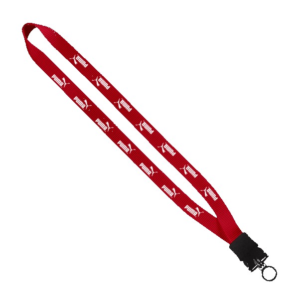 3/4" Smooth Nylon Lanyard with Snap-Buckle Release & O-Ring 1