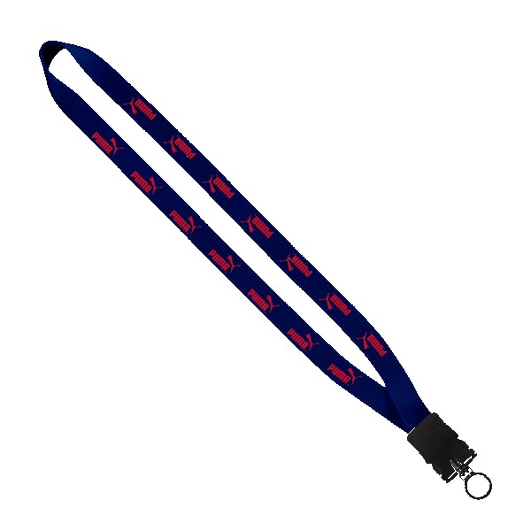 3/4" Smooth Nylon Lanyard with Snap-Buckle Release & O-Ring 1