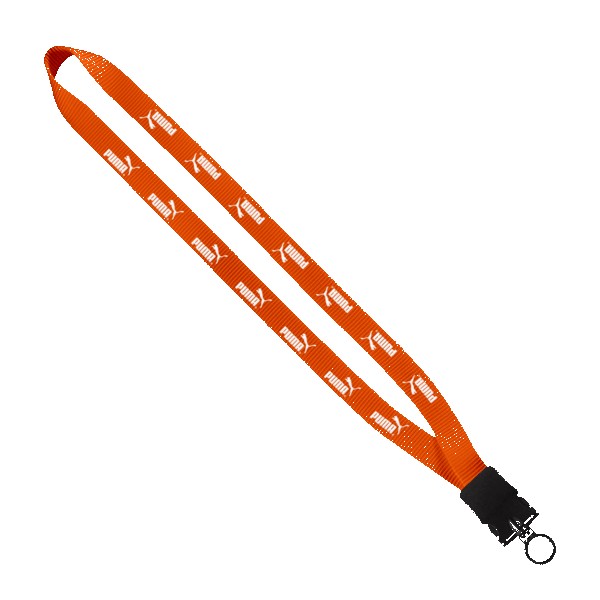 3/4" Smooth Nylon Lanyard with Snap-Buckle Release & O-Ring 1