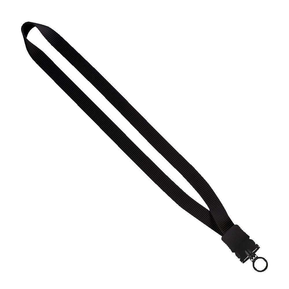 3/4" Smooth Nylon Lanyard with Snap-Buckle Release & O-Ring 1