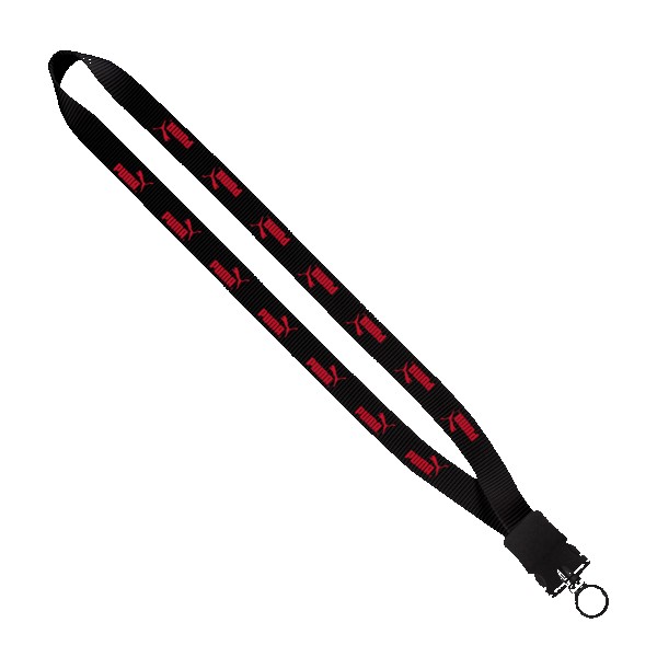 3/4" Smooth Nylon Lanyard with Snap-Buckle Release & O-Ring 1
