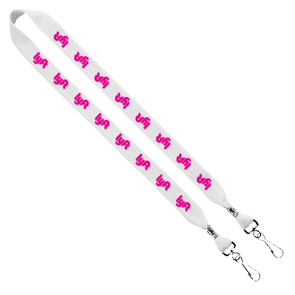 3/4" Cotton Double Swivel Hook Lanyard 1