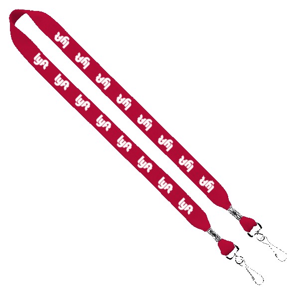 3/4" Cotton Double Swivel Hook Lanyard 1