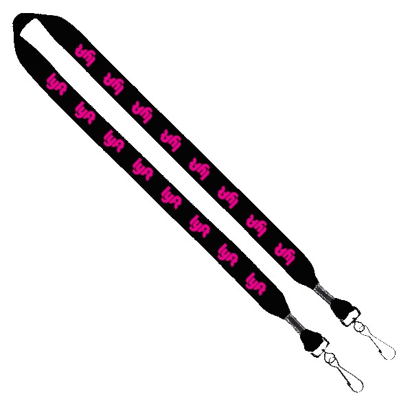 3/4" Cotton Double Swivel Hook Lanyard 1