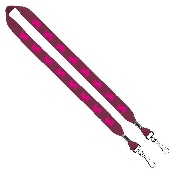 3/4" Cotton Double Swivel Hook Lanyard 1