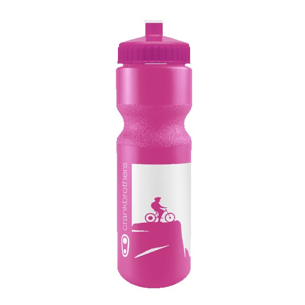 SPOKE-Tacular 28oz Bike Bottle - Colors w/Push-Pull Lid 1