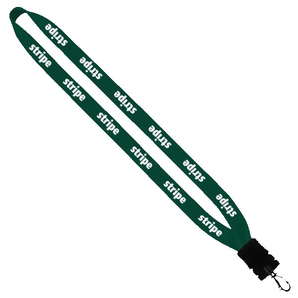 3/4" Cotton Lanyard with Plastic Snap-Buckle Release & Swivel Hook 1
