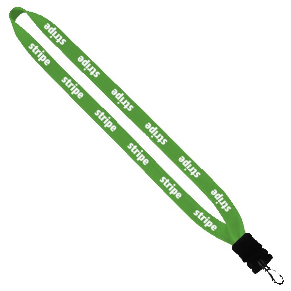 3/4" Cotton Lanyard with Plastic Snap-Buckle Release & Swivel Hook 1