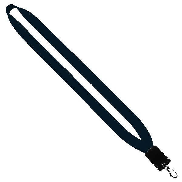 3/4" Cotton Lanyard with Plastic Snap-Buckle Release & Swivel Hook 1