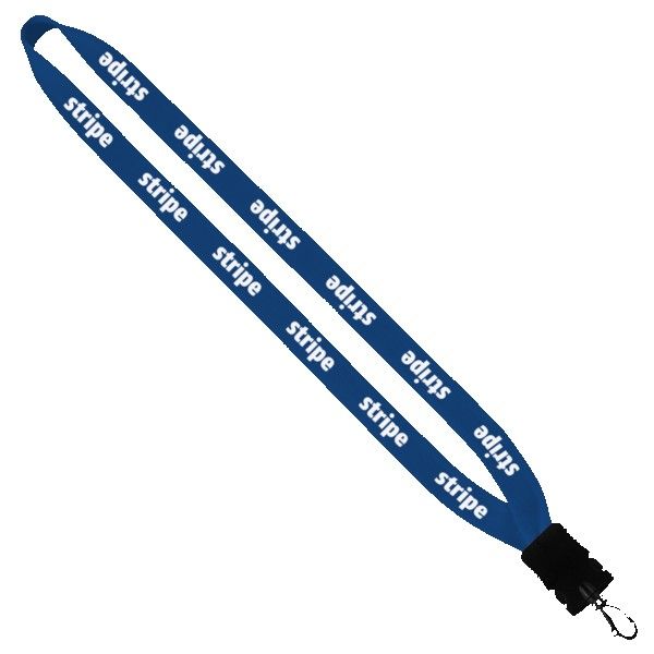 3/4" Cotton Lanyard with Plastic Snap-Buckle Release & Swivel Hook 1