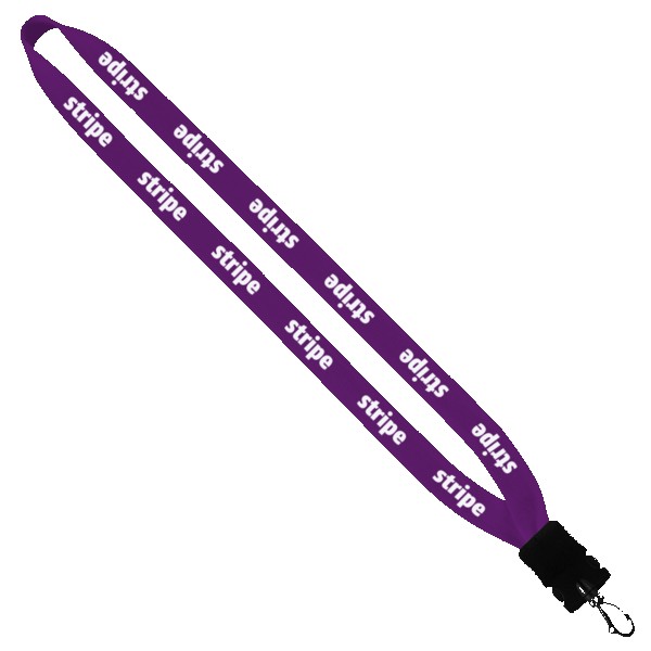 3/4" Cotton Lanyard with Plastic Snap-Buckle Release & Swivel Hook 1