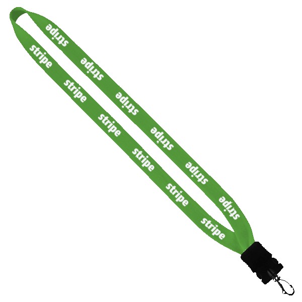 3/4" Cotton Lanyard with Plastic Snap-Buckle Release & Swivel Hook 1