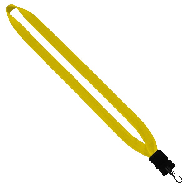 3/4" Cotton Lanyard with Plastic Snap-Buckle Release & Swivel Hook 1