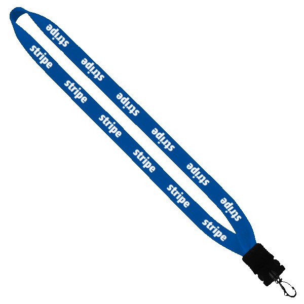 3/4" Cotton Lanyard with Plastic Snap-Buckle Release & Swivel Hook 1