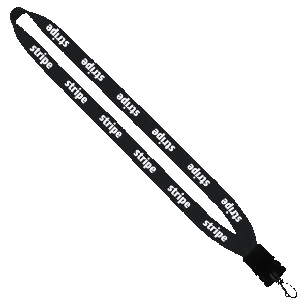 3/4" Cotton Lanyard with Plastic Snap-Buckle Release & Swivel Hook 1