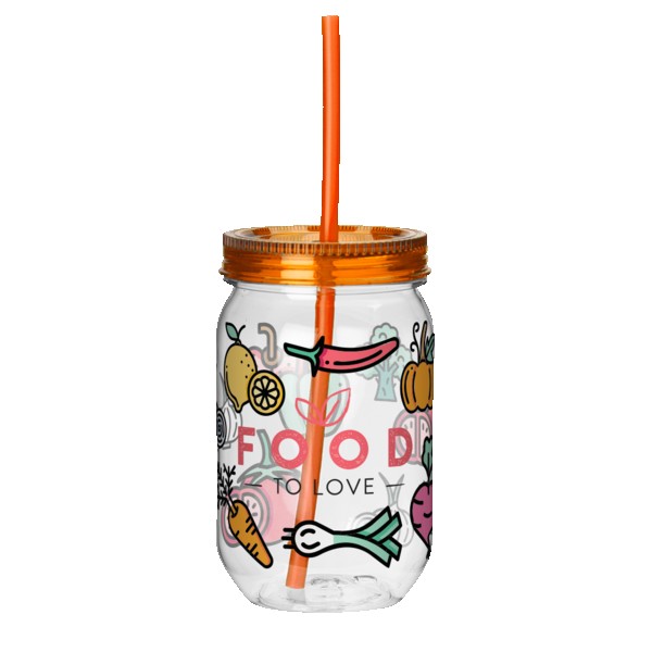 Fiesta Mason Jar Tumbler - 22 Oz. 1