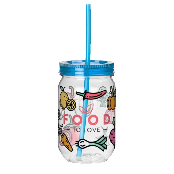 Fiesta Mason Jar Tumbler - 22 Oz. 1