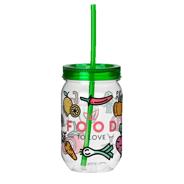 Fiesta Mason Jar Tumbler - 22 Oz. 1